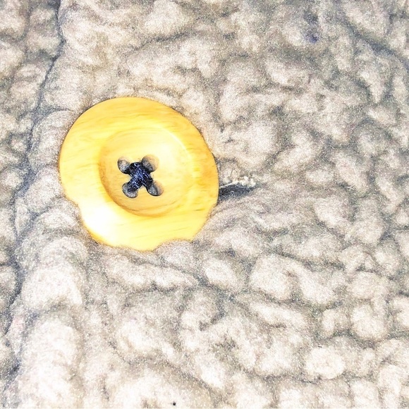 Baby Boden Brown Teddy Bear Sherpa Button Up Coat Size 6-12M - Picture 5 of 8